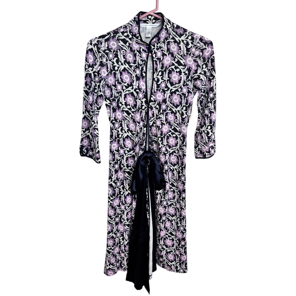 Diane Von Furstenberg MADAMME Silk Wrap Dress Sz 2